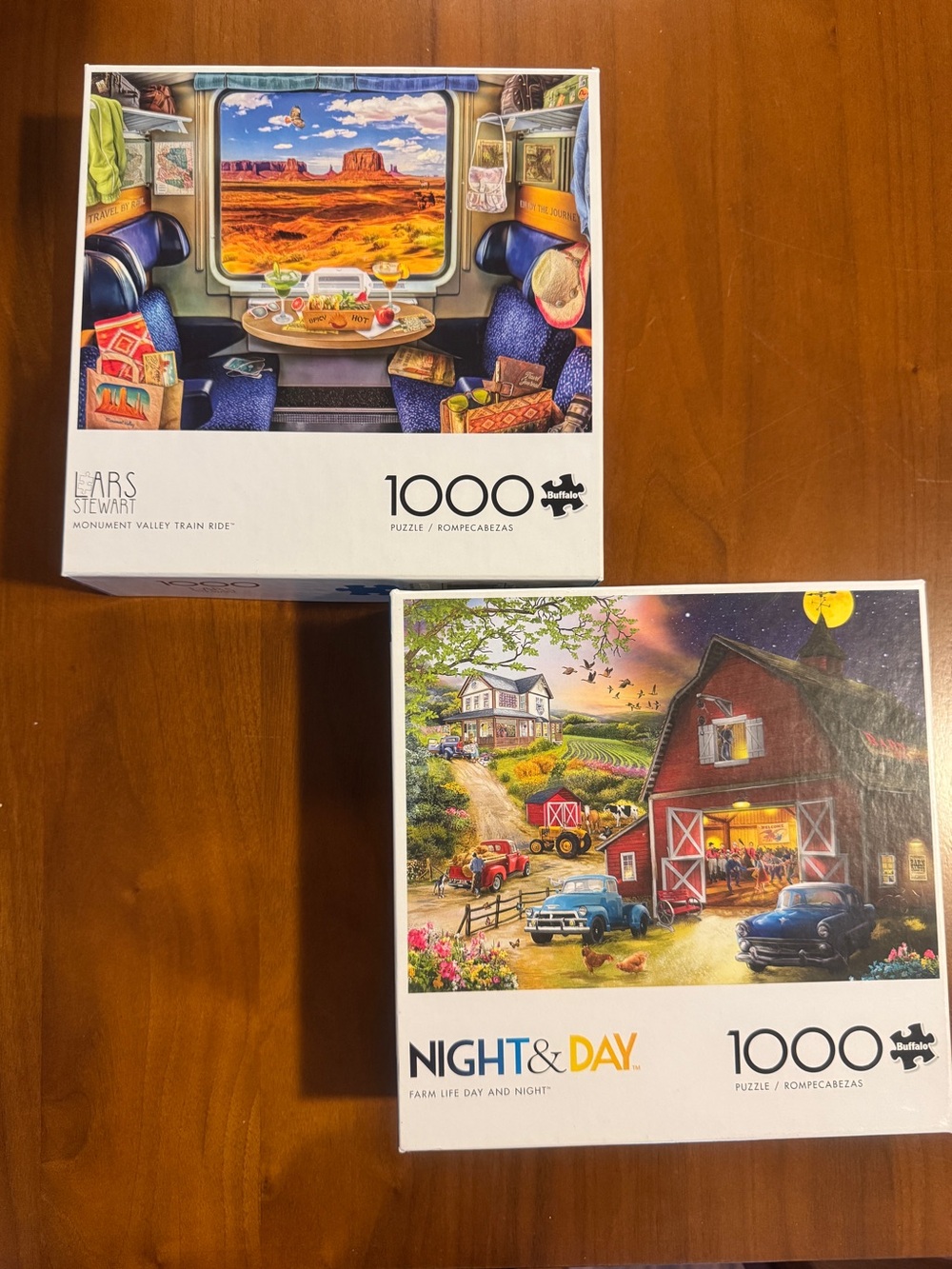 Two 1000-Piece Jigsaw Puzzles